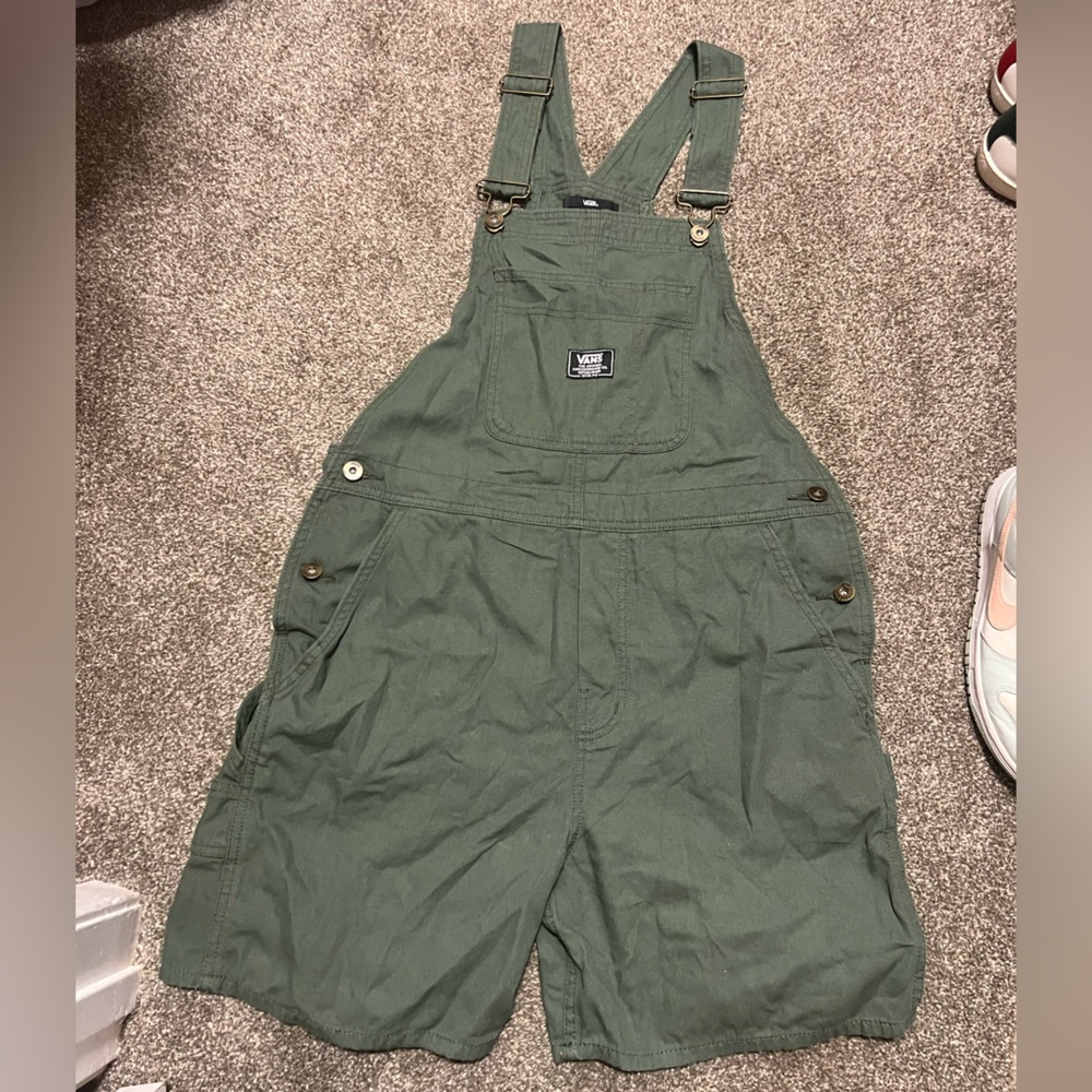 Vans Ground Work Green Shortalls / Overalls Size M